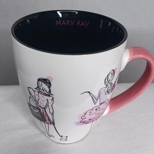 MARY KAY Mug. Large Fashion Mug. New. White/Pink/Light Purple Ext. Black Int.